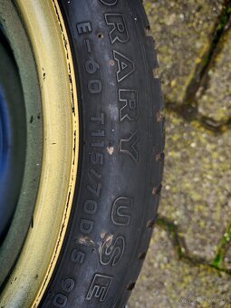 Predám dojazdove koleso / rezervu T115/70 D15 - 4