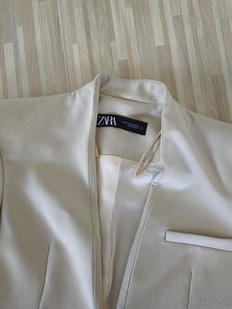Dámske krémové sako Zara - 4