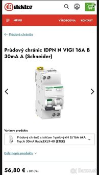 Prúdový chránič Schneider Acti9-iDPN - 4