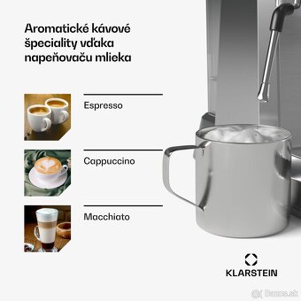 ✅️Predám úplne nový pákový kávovar Klarstein s mlynčekom - 4