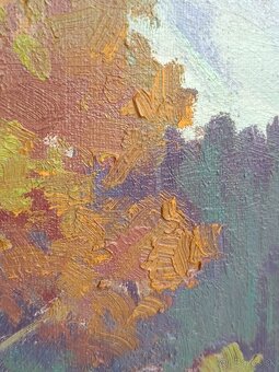 Obraz J. Novák, Vysoké Tatry - Kriváň, olej na pláně 135x85 - 4
