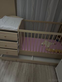 Detska postielka s prebalovacím pultom - 4