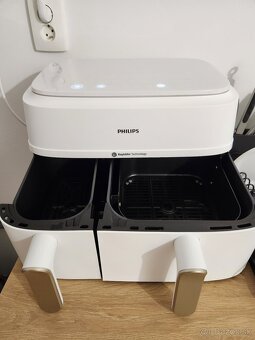 Fritéza teplovzdušná Philips Airfryer Dual Basket 9 l, NA353 - 4