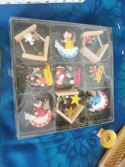 Vianoce, starožitný kolotoč, ozdoby, špic - 4