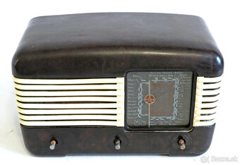 Elektrónkové bakelitové rádio Tesla Talisman 306U - 4