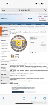 Bosch universal diamantový kotúč 230mm - 4