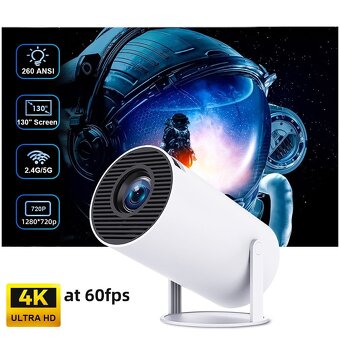 Digitálny projektor 4K Android 11 Wi-Fi bluetooth 200 ANSI s - 4