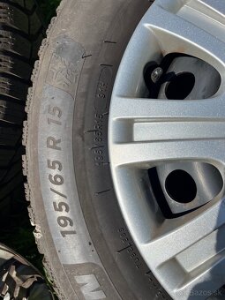 Zimná sada, plechové disky r15 8J, 112 - 4