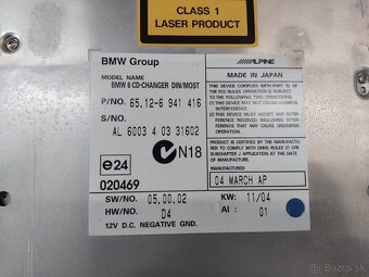 CD menič 6CD BMW E60 E61 - 4