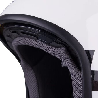 Helma na skúter W-Tec, biela, veľkosť XL (61cm) - 4