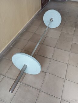 Olympíjska tech hliníková tyč 220cm/50 mm - NOVÁ za 1/3 ceny - 4