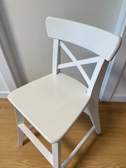 Detská vysoká stolička IKEA, biela - 4
