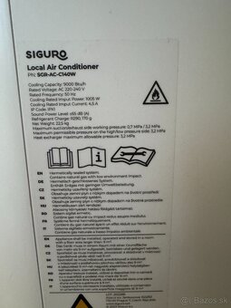 Mobilná klimatizácia Siguro AC-C140W - 4
