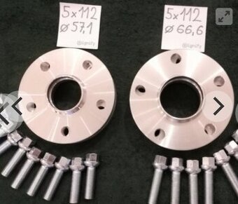 Rozsirovacie podlozky 5X112 stred 66.6 aj 57.1 - 4