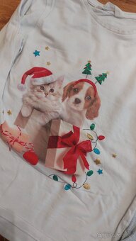 Predam vianocne tricka a nohavice v.140 - 4