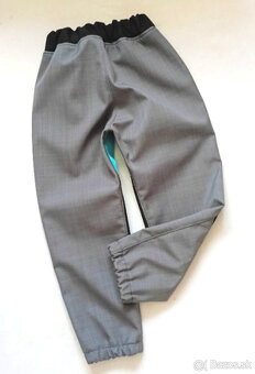 NOVÉ jarné/jesenné SOFTSHELLOVÉ NOHAVICE – 3–4 roky, 104 cm - 4