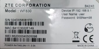 O2 anténa 4G + wifi Router - 4