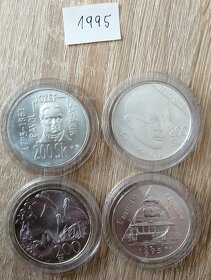 20x200sk strieborné mince SR v stave BK1993-1997 - 4