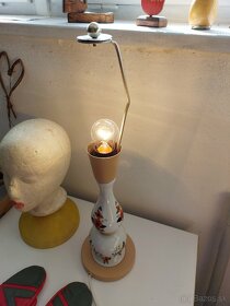 Starožitná keramická stolová lampa - 4