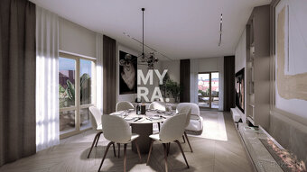 Priestranný dvojizbový byt o výmere 90 m2 + terasa, stropné - 4