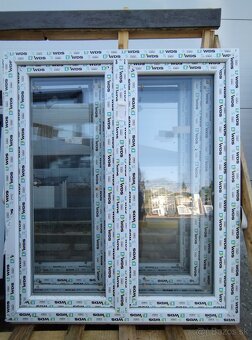 Plastové okná - biele, zlatý dub - 4