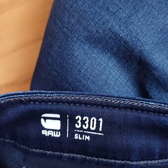 Gstar tmavomodré slim fit streč - 4