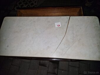 13 - Predám elegantný stolík s mramorovou doskou - 4