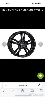 MAK EMBLEMA 8Jx 18, 5x112, ET 30 - 4