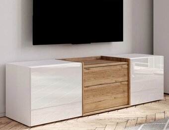 KOMODA 208cm TV STOLÍK 160cm - 4