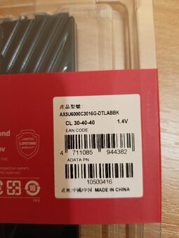 ADATA XPG 32 GB KIT DDR5 6000MT/s CL30 Lancer Blade Black - 4