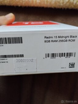 Predám Redmi 15 4g 8/256 Black nový - 4