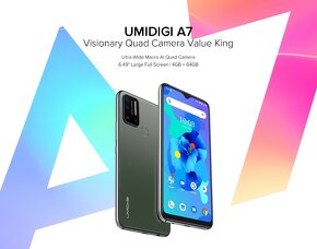Úplne nový, nepoužívaný DUAL SIM 4G LTE Umidigi A7 - 4