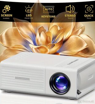 1080P projektor s USB a diaľkovým ovládaním - 4