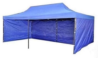 Nožnicový skladaci stan 6x3m s bočnou plachtou - 4