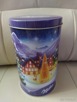 Plechová vianočná dóza 19x9,5cm (osobný odber) - 4