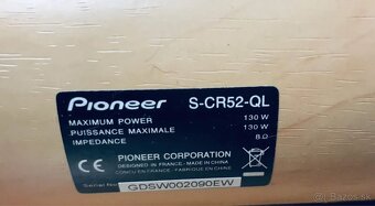Reproduktory Pioneer S-CR52-QL čierne/imitácia dreva - 4