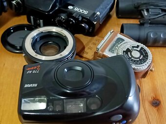 FOTO konvolut - fotoaparáty, blesk, dalekohled, expozimetr.. - 4