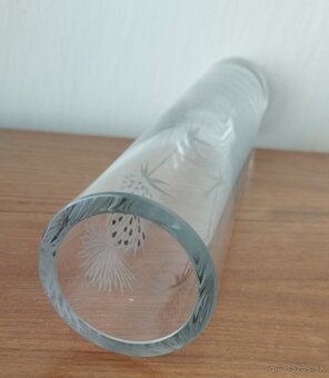 Sklenená váza - "Zlatý bodliak" - 4