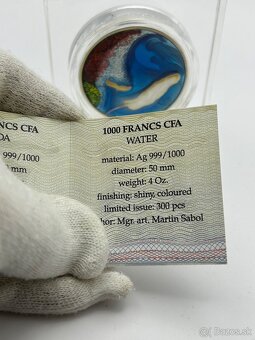 Nádherná minca Striebro 999 Príbehy zeme Voda 2021 - 4