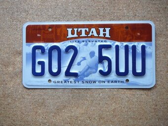 USA SPZ, 4x Utah originál... - 4