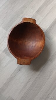 Starožitné drevené korýtko 2 ks - 4