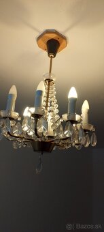 Starožitný luster z mosadze - 4