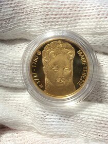 Zlatý dukát Mária Terézia + strieborný odrazok len 500 kusov - 4