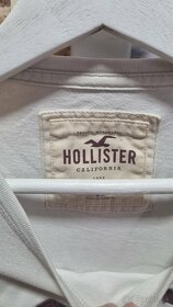 Hollister tričko - biele - 4