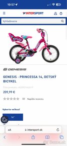 Detský bicykel Genesis 14” s pomocnými kolieskami - 4