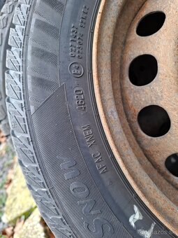 Plechové kolesá 4x98 14 Pneu165/65 r14 Cena za sadu 40eur - 4