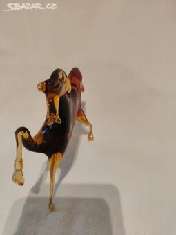 Kůň , sklo vintage Jiří Pačinek ? - Top stav - 4