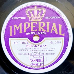 IMPERIAL - šelaková gramodeska z roku 1929 - 4