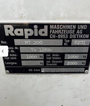 Horská kosačka rapid mt 200 4 x4 - 4