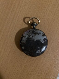 predám vreckovú hodinku striebornú funkčnú - 4